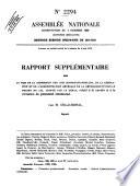 Annexe au procès-verbal de la séance du ...