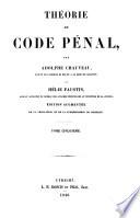 Annotations sur la théorie du Code pénal de Ad. Chauveau et F.Hélie