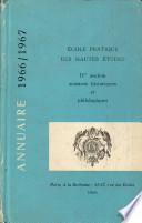 Annuaire 1966-1967