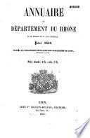 Annuaire administratif et commercial de Lyon et du département du Rhône