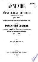Annuaire administratif et commercial de Lyon et du département du Rhône