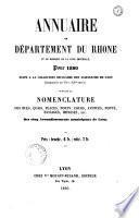 Annuaire administratif et commercial de Lyon et du département du Rhône