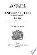 Annuaire administratif et commercial de Lyon et du département du Rhône