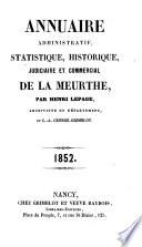 Annuaire administratif, statistique, historique, judiciaire et commercial de Meurthe-et-Moselle