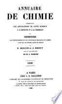 Annuaire de chimie