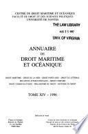 Annuaire de droit maritime et océanique