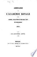 Annuaire de l'AcadeÌ1mie royale de Belgique