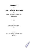 Annuaire de l'Académie royale des sciences, des lettres et des beaux-arts de Belgique