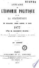 Annuaire de l'économie politique et de la statistique
