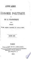 Annuaire de l'économie politique et de la statistique