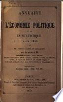 Annuaire de l'économie politique et de la statistique