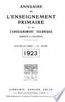 Annuaire de l'enseignement primaire