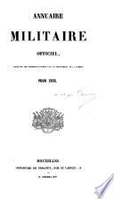 Annuaire de l'état militaire de Belgique