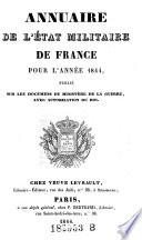 Annuaire de l'etat militaire de France