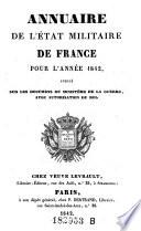Annuaire de l'etat militaire de France