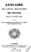 Annuaire de l'etat militaire de France