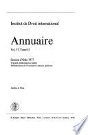 Annuaire de l'Institut de droit international