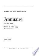 Annuaire de l'Institut de droit international