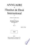 Annuaire de l'Institut de droit international