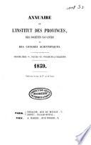 Annuaire de l'Institut des provinces, des sociétés savantes et des congrès scientifiques