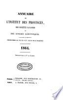 Annuaire de l'Institut des provinces, des sociétés savantes et des congrès scientifiques