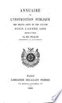 Annuaire de l'instruction publique et des beaux-arts