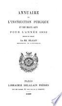 Annuaire de l'instruction publique et des beaux-arts