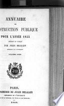 Annuaire de l'instruction publique et des beaux-arts
