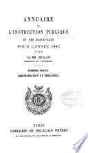 Annuaire de l'instruction publique et des beaux-arts
