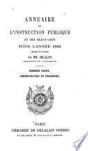 Annuaire de l'instruction publique et des beaux-arts