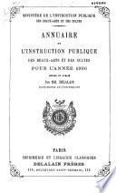 Annuaire de l'instruction publique et des beaux-arts pour l'année
