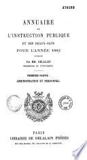 Annuaire de l'instruction publique et des beaux-arts pour l'année