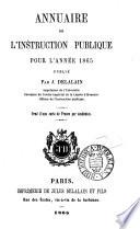 Annuaire de l'instruction publique