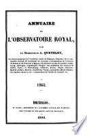 Annuaire de l'Observatoire Royal de Bruxelles