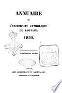 Annuaire de l'Universite Catholique de Louvain
