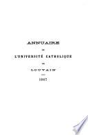 Annuaire de l'Université catholique de Louvain ...