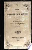 Annuaire de la bibliothèque royale de Belgique
