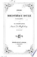 Annuaire de la Bibliotheque royale de belgique par le baron Reiffenlierg