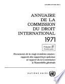 Annuaire de la Commission du Droit International 1971, Vol. II, Partie 1