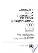 Annuaire de la Commission du Droit International 1989, Vol. II, Partie 2