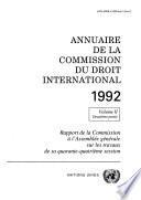 Annuaire de la Commission du Droit International 1992, Vol.II, Partie 2