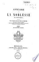 Annuaire de la noblesse de Belgique