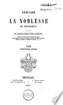 Annuaire de la noblesse de Belgique