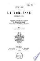 Annuaire de la noblesse de Belgique