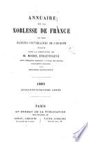 Annuaire de la noblesse de France et d'Europe