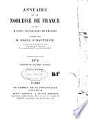 Annuaire de la noblesse de France et d'Europe