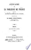 Annuaire de la noblesse de France et d'Europe