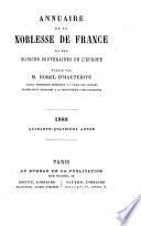 Annuaire de la noblesse de France et d'Europe