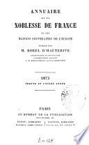 Annuaire de la noblesse de France et des maisons souveraines de l'Europe