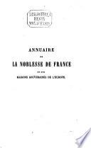 Annuaire de la noblesse de France et des maisons souveraines de l'Europe